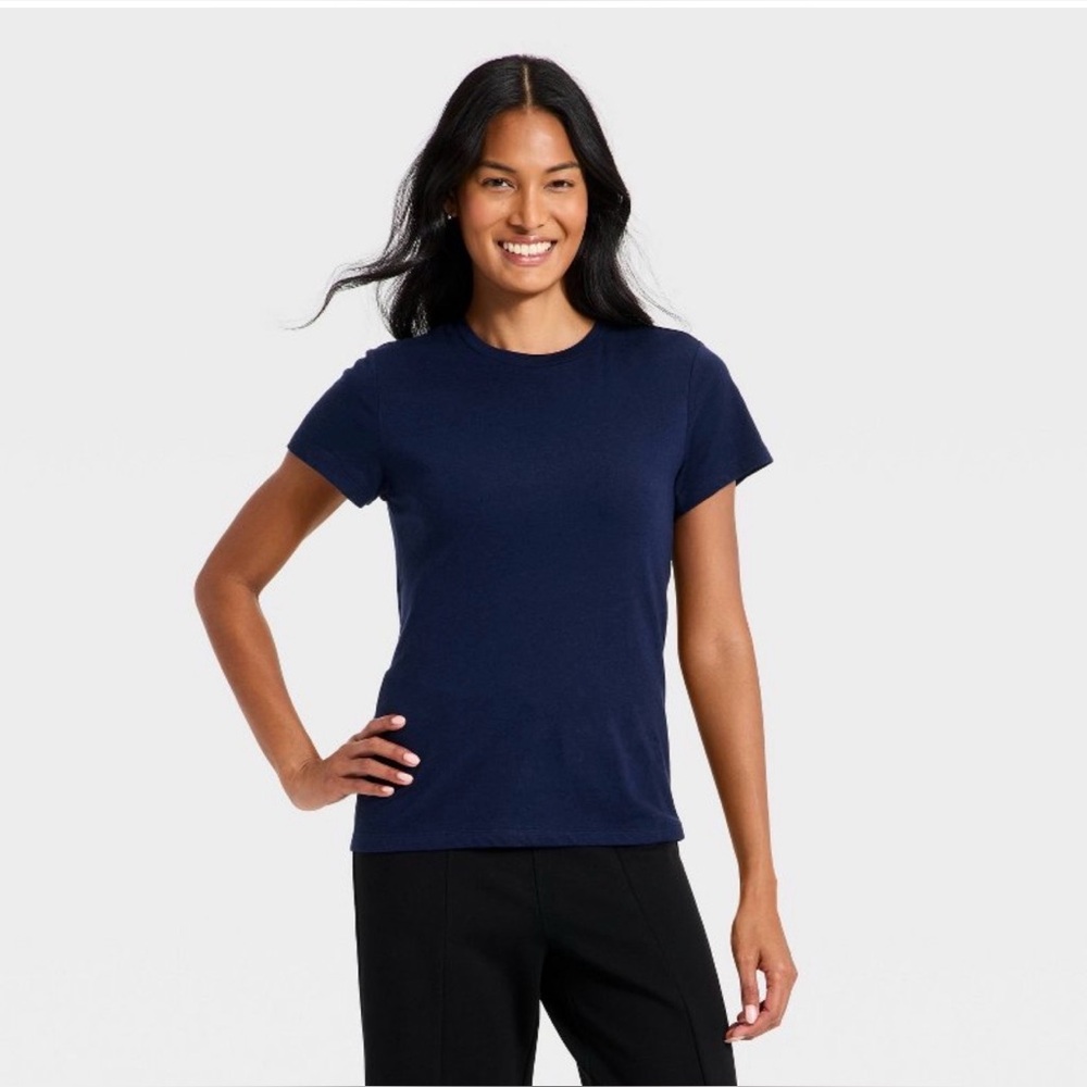 a new day Navy Short Sleeve Crewneck Tee